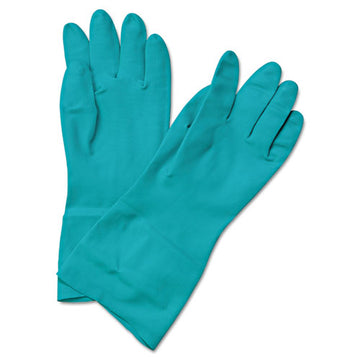 Boardwalk® Flock-lined Nitrile Gloves, Medium, Green, Dozen freeshipping - TVN Wholesale